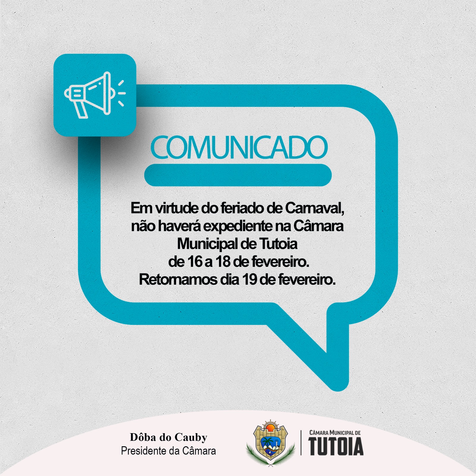 COMUNICADO - CARNAVAL 2026 